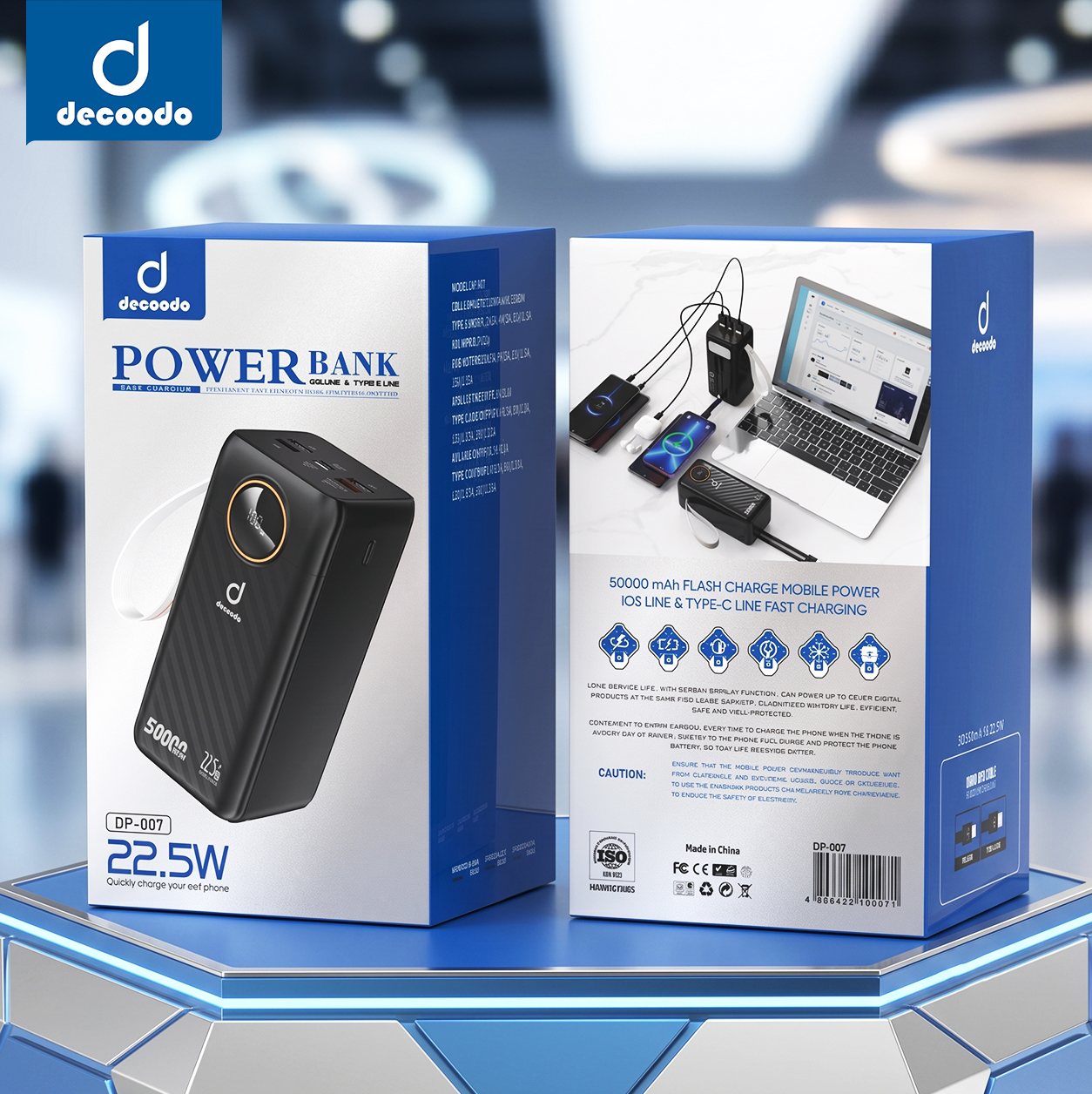 Decoodo DP-007 50000mAh Fast Charging Power Bank