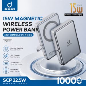 DECOODO PC1168 Magnetic Wireless Power Bank 10000mAh
